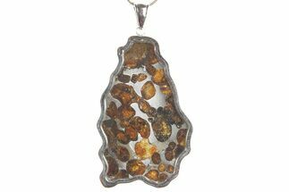 Sericho Pallasite Meteorite Pendant - Kenya #364122