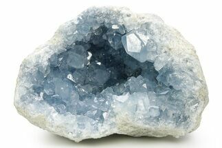 Sparkling Celestine (Celestite) Geode Section - Madagascar #364093