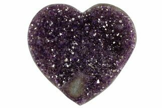 Dark Purple Amethyst Heart - Uruguay #364472