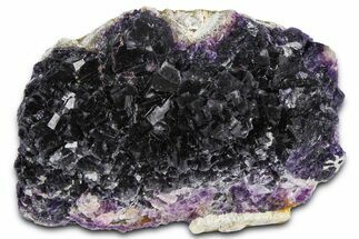 Deep Purple Cubic Fluorite Crystal Cluster - China #364677
