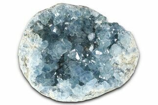 Sparkling Celestine (Celestite) Geode Section - Madagascar #364689