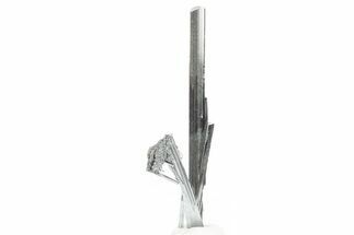 Very Lustrous Metallic Stibnite Crystals - Jiangxi, China #365305