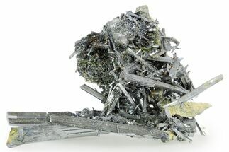 Very Lustrous Metallic Stibnite Crystals - Jiangxi, China #365307