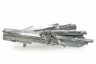 Very Lustrous Metallic Stibnite Crystals - Jiangxi, China #365319