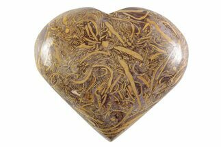 Polished Miriam Jasper Heart - India #365897