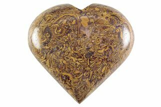 Polished Miriam Jasper Heart - India #365901