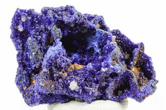 Cerussite Crystals on Sparkling Azurite - Congo #366024