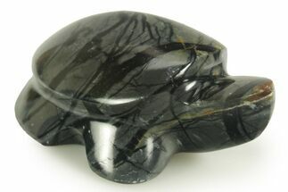 Carved Picasso Marble Turtle - Utah #366298