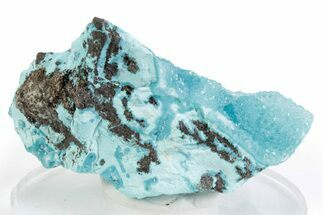 Sparkling Druzy Quartz on Chrysocolla - DR Congo #366186