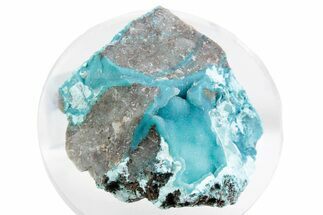 Druzy Quartz on Chrysocolla - DR Congo #366192