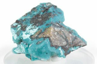 Druzy Quartz on Chrysocolla - DR Congo #366207