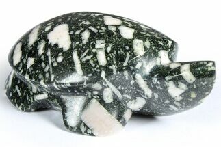 Polished Chinese Writing Rock Turtle - Alaska #366525