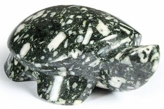 Polished Chinese Writing Rock Turtle - Alaska #366526