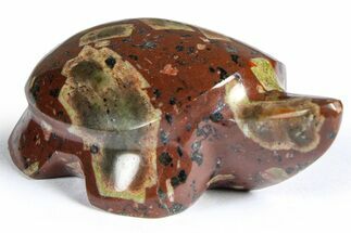 Polished Chinese Writing Rock Turtle - South Africa #366828