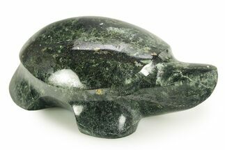 Carved Magnetite, Pyrite, Actinolite, and Chalcopyrite Turtle - Peru #366177