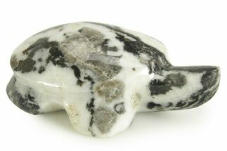 Carved Zebra Marble Turtle - Utah #367032