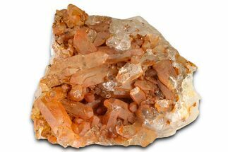 Tangerine Quartz Crystal Cluster - Brazil #367161