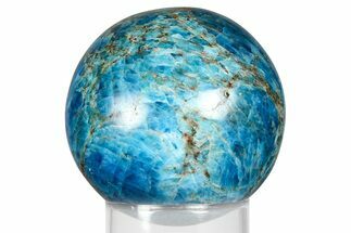 Bright Blue Apatite Sphere - Madagascar #367048