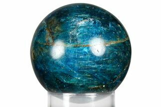 Bright Blue Apatite Sphere - Madagascar #367065