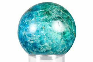 Bright Blue Apatite Sphere - Madagascar #367093