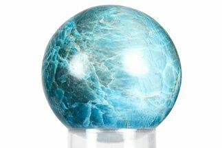 Bright Blue Apatite Sphere - Madagascar #367098