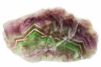 Colorful Polished Fluorite Slab - China #367866