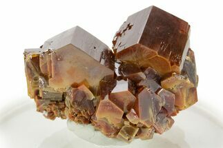 Deep Red Vanadinite Crystal Cluster - Large Crystals #368096