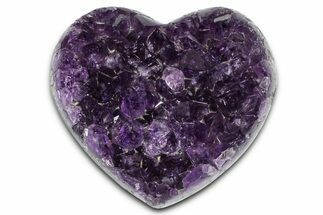 Dark Purple Amethyst Heart - Uruguay #364548