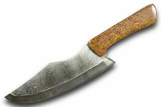 Knife with Miriam Stone Inlays - Handcrafted In Utah #370834