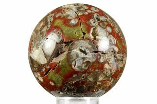 Polished Mushroom Jasper Sphere - Arizona #370881