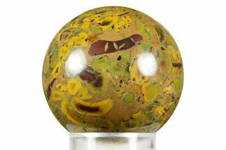 Polished Fruit Jasper Sphere - India #371022