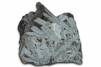 Polished Crystalline Hematite & Magnetite Slab - Nevada #371256
