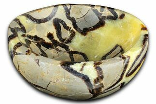 Eye-Eatching Polished Septarian Dish - Madagascar #371703