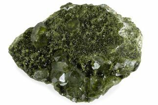 Quartz Crystals on Pistachio-Green Epidote - Turkey #371796