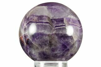 Polished Chevron Amethyst Sphere - India #359790