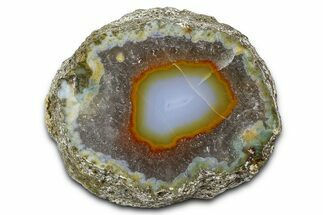 Polished Purple & Orange Banded Agate - Kerrouchen, Morocco #372682