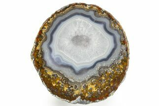 Las Choyas Geode w/ Banded Agate and Quartz - Mexico #373024