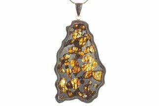 Sericho Pallasite Meteorite Pendant - Kenya #373101