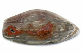 Polished Devil's Red Agate Slab - TeePee Canyon, South Dakota #373411