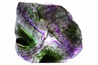 Colorful Polished Fluorite Slab - China #374379