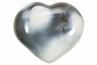 Polished Banded Agate Heart - Madagascar #249160
