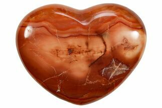 Colorful Carnelian Agate Heart #277957