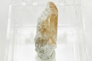 Lustrous Champagne-Pink Topaz Crystal - Utah #374529