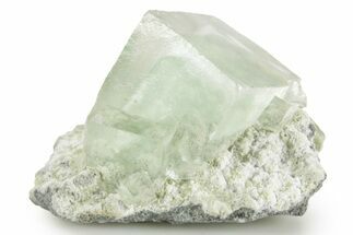 Green Cubic Fluorite Crystals with Phantoms - China #375108