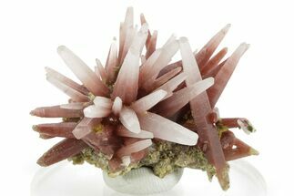 Hematite Quartz Crystals on Lustrous Epidote - Peru (New Find) #375578