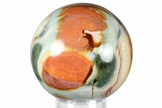 Polished Polychrome Jasper Sphere - Madagascar #376061