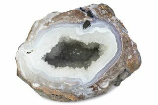 Crystal Filled Dugway Geode (Polished Half) - Utah #376193