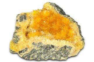 Intense Orange Calcite Crystal Cluster - Poland #374684