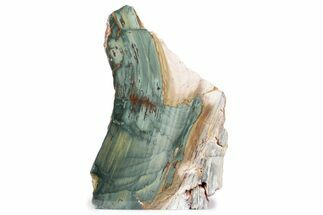 Freestanding Gary Green Jasper (Larsonite) Bog Wood - Oregon #377789