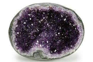 Sparkly Deep-Purple Amethyst Geode - Uruguay #378218